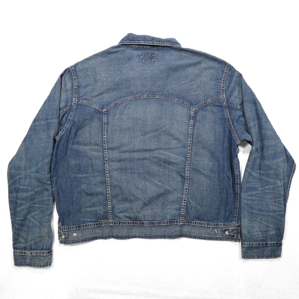 NWT RRL DOUBLE RL Mens XXL Indigo Dye Denim Western Sawtooth Trucker Jean Jacket - Picture 6 of 10